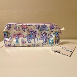 Brand New Exclusive Georgetown DC Monkey Print Roller Rabbit Small Makeup Bag